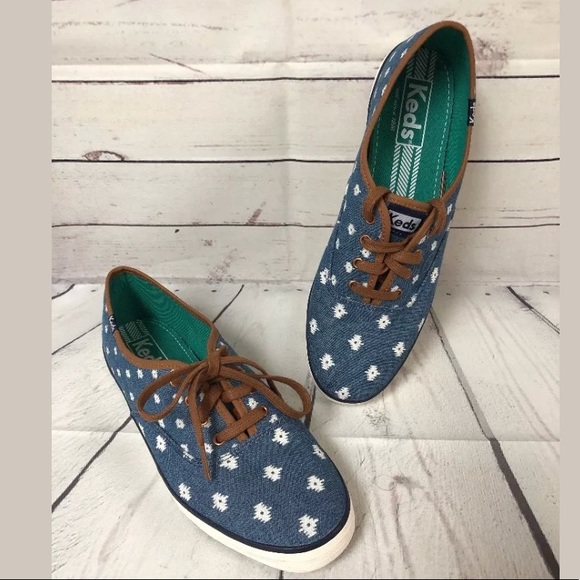 Keds Shoes - Keds Denim Sneakers 9.5 Southwest Print Brown Lace